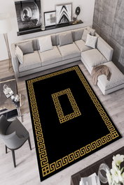 Conceptum Alfombra W871 Negra 60 x 100 cm